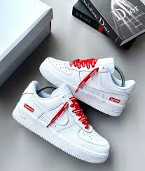 white supreme sneaker